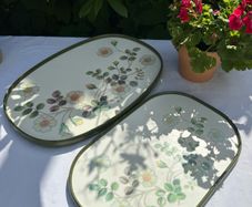 Vintage Serving Kitchen Trays Marks & Spencer St. Michael White Flowers