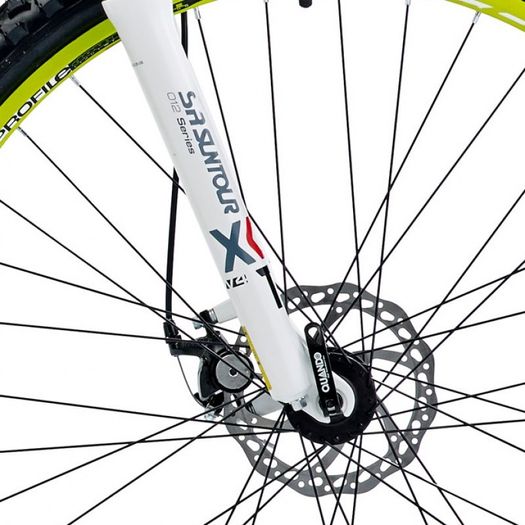 18" Coyote Freeway Gents Alloy FS Disc 29er, 21 Speed, Green/White