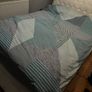 White Leather Double Sleigh Bed Image 5