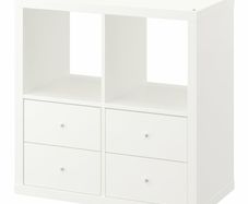 Boxed IKEA Kallax shelving unit