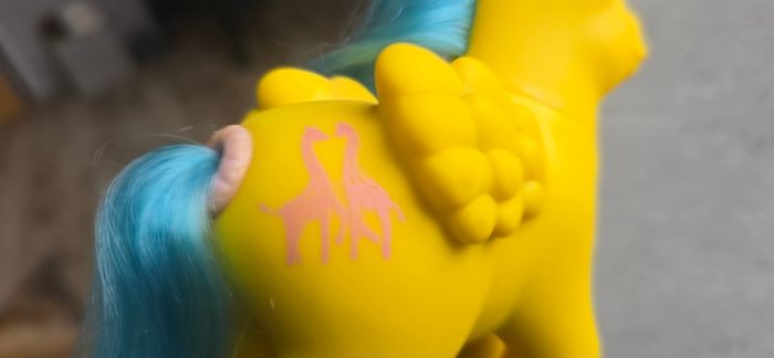 Tall Tails Tales Giraffe Happy Tails Ponies HTF MLP G1 My Little Pony