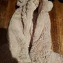 Cosy Pink girls coat with ears on hood size 5-6 Image 7