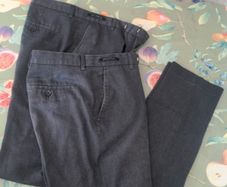 Grey Stretch School Trousers x2