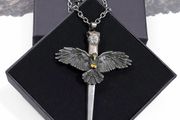 1 Coffin Nail Of The Watching Raven Talisman Necklace