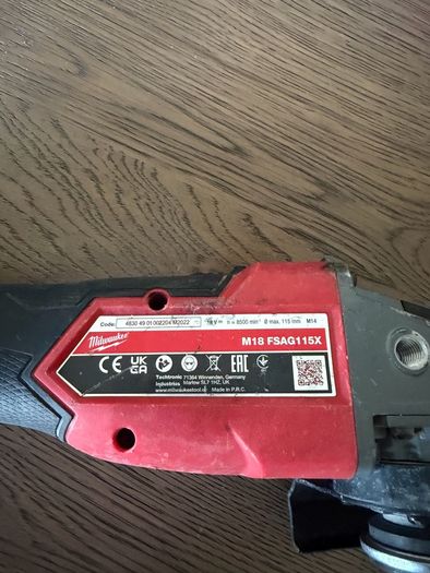 Milwaukee FUEL angle grinder Cordless 18v