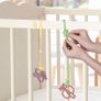 Silicone Toy Clip, 2Pcs Toy Safety Straps, Food Grade Silicone Pacifier Clips Sippy Cup Strap, Adjustable Stroller Pacifier Strap Hanging Toys, Baby Toy Anti Drop Chain Image 4