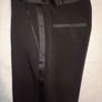 New Zara Black Tuxedo Trousers With Side Taping Size XS Image 3