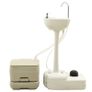Portable Camping Toilet 10+10L and Handwash Stand 20L Set Grey Image 7