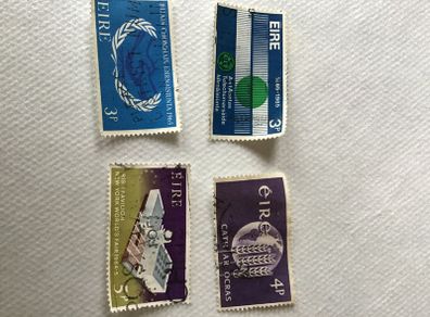 4 Irish stamps from 1960s