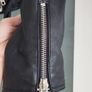 WAREHOUSE Genuine Leather Black Biker Jacket - Sz 10 UK - Rrp 210 (New) Image 8