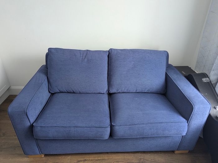 Blue 2 seater Sofa Bed