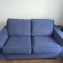 Blue 2 seater Sofa Bed Image 3