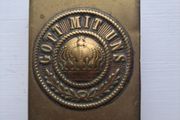 Antique WW1 German Military Brass Matchbox Holder Gott Mit Uns "God With Us