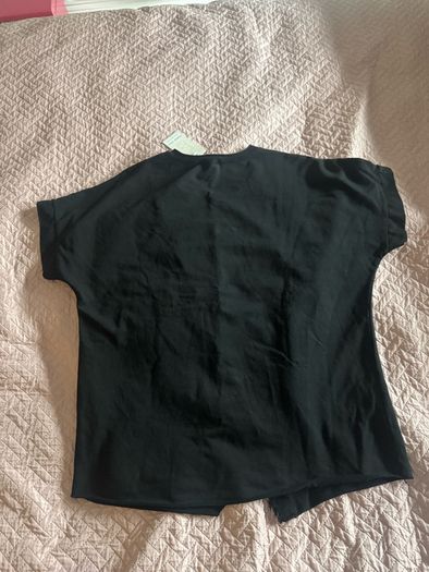 BNWT Italian Fashion Stella black cotton top size UK16 EU44 Postage included