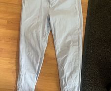 Oasis pale sky blue skinny jeans ankle length with zips