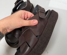 Lofina woven leather sandals UK5