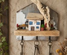 handcrafted wooden key holder!