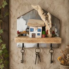 handcrafted wooden key holder!