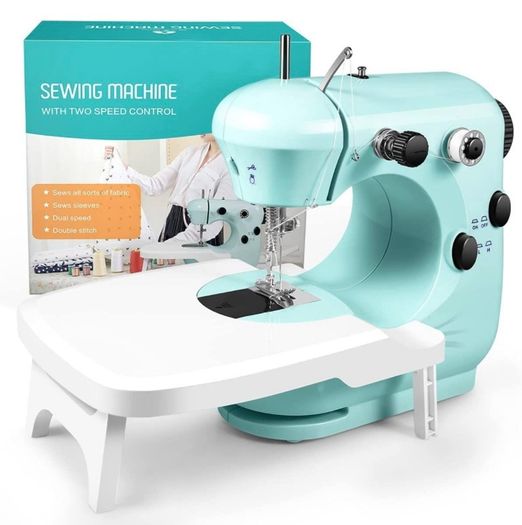 Sewing Machine for Beginners with Extension Table, Portable Handheld Mini Sewing Machine with Sewing Machine Accessories, Easy Home Stitch Automatic Sewing Machine for Travel, Beginners, DIY (FREE POSTAGE)