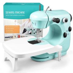 Sewing Machine for Beginners with Extension Table, Portable Handheld Mini Sewing Machine with Sewing Machine Accessories, Easy Home Stitch Automatic Sewing Machine for Travel, Beginners, DIY (FREE POSTAGE)