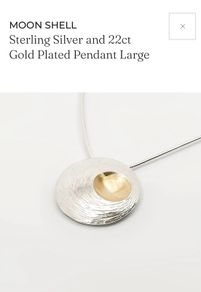 Martina Hamilton Sterling Silver and Gold plate necklace