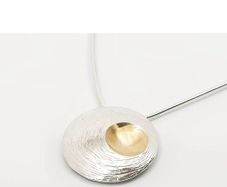 Martina Hamilton Sterling Silver and Gold plate necklace