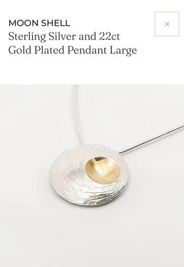 Martina Hamilton Sterling Silver and Gold plate necklace