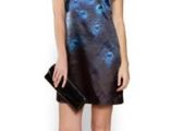 Beautiful peacock feather print dress