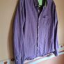 mens SUPERDRY shirt long sleeve 100% cotton purple Size medium Image 3