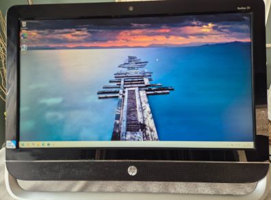 HP Windows 11 PC computer - 23 screen 8gb ram 256gb SSD DvD - Kids School Office  ++FREE DELIVERY++