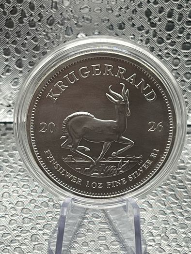 1oz Fine 999 Silver Bullion Krugerrand 2026 Coin.