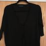 ZARA Black Cropped Cardigan M New Image 6