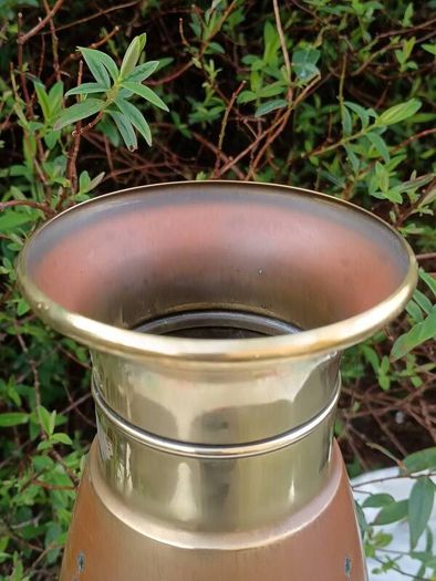40 cms Daalderop Art Deco Copper and Brass Vase