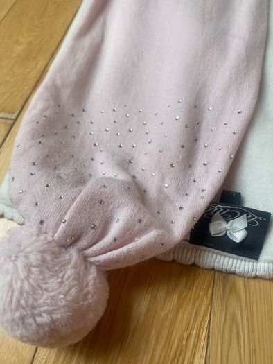 Baby Pink Le Chic Girls Hat & Scarf