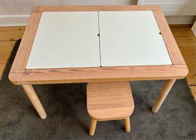 Ikea Children's table Flisat, stool and storage containers