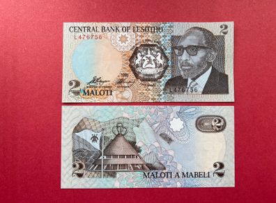 Lesotho  2 Maloti  1989.   ( uncirculated )