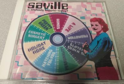 Saville - Is Anybody Happier Today? (CD) 2000 IRISH INDIE POP RARE Out Of Print