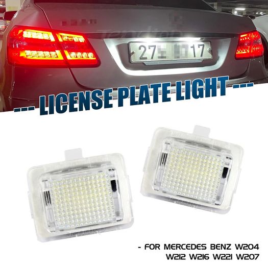 Error Free SMD LED Number License Plate Light Kit for Mercedes W204 W212 C207 C216 W221 car license Plate lights