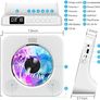 Portable CD Player with Bluetooth, Gueray Desktop CD Players for Home, Bulit-in Double HiFi Speakers, AUX&Headphone Jack, FM Radio Boombox with Remote Control, USB Port,LCD Display (White) Image 2