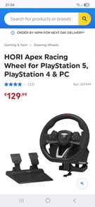 PlayStation steering wheel