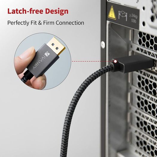 iVANKY 4.5M Active DisplayPort (Male) to HDMI (Male) UHD (4K@60Hz) Gold-Plated/Nylon-Braided Cable (Brand New/Warranty)