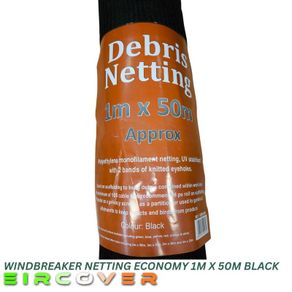 Windbreaker Netting Economy 50 Gsm Black 1m x 50m