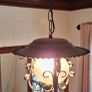 Vintage 1970s rustic pendant light Image 2