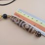 Vintage 12 Unique Eyes Himalayan Tibetan Agate Dzi Bead Pendant Necklace Image 6