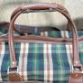 Shilton Vintage Plaid Travel Duffle Bag - Very Large - Shoulder Strap Image 5