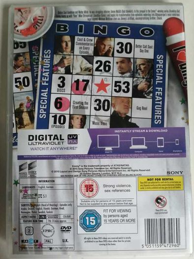 Better Call Saul - Season 1 (2015) [TV DVD Boxset]