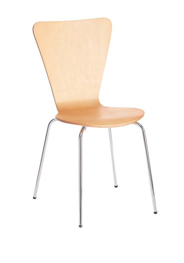 New Canteen Chair Beech or White Finish
