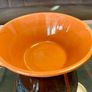 Hand Painted Large Terra Cotta Blue and White Bowl for Salad Pasta Fruits Image 4