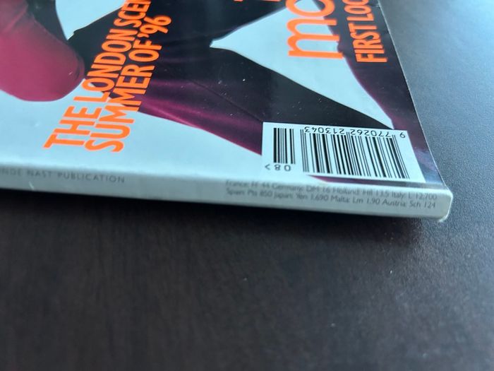 British Vogue Magazines 1996 Priced Individually