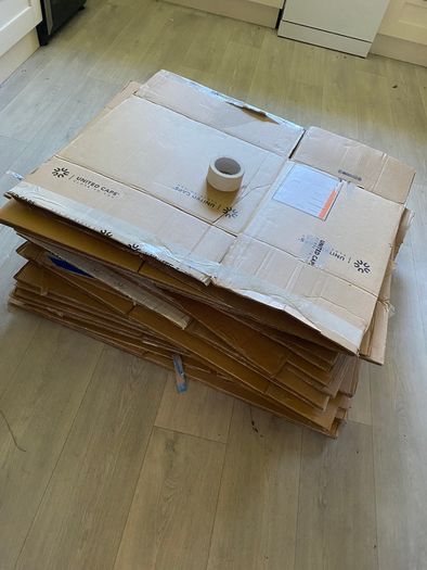 Cardboard boxes